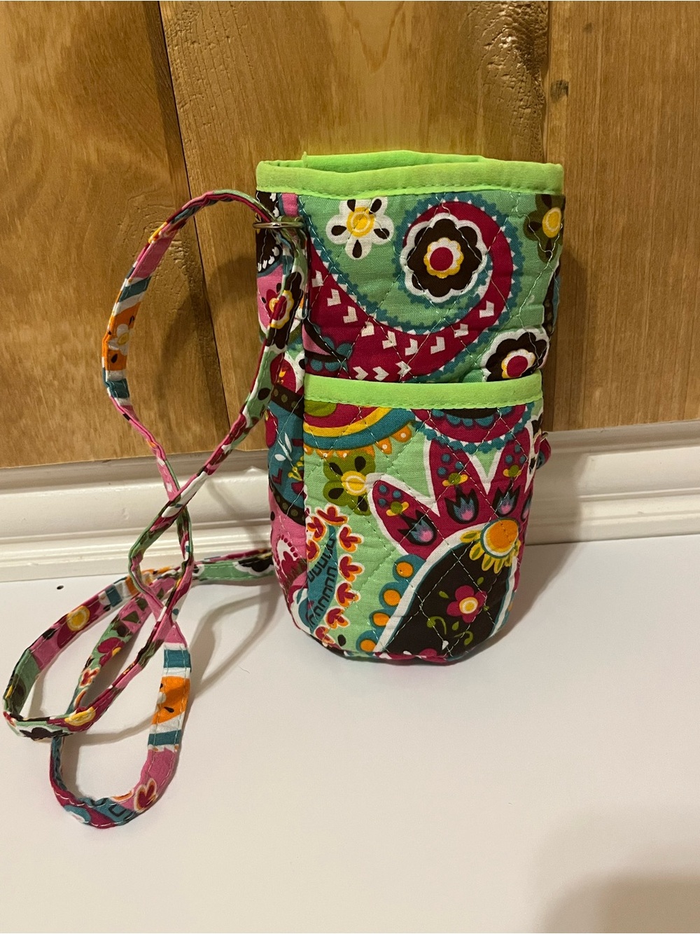 Vera Bradley Tutti Frutti Baby Bottle Caddy Water Bottle Holder Vintage Retired
